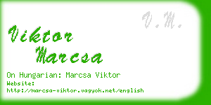 viktor marcsa business card